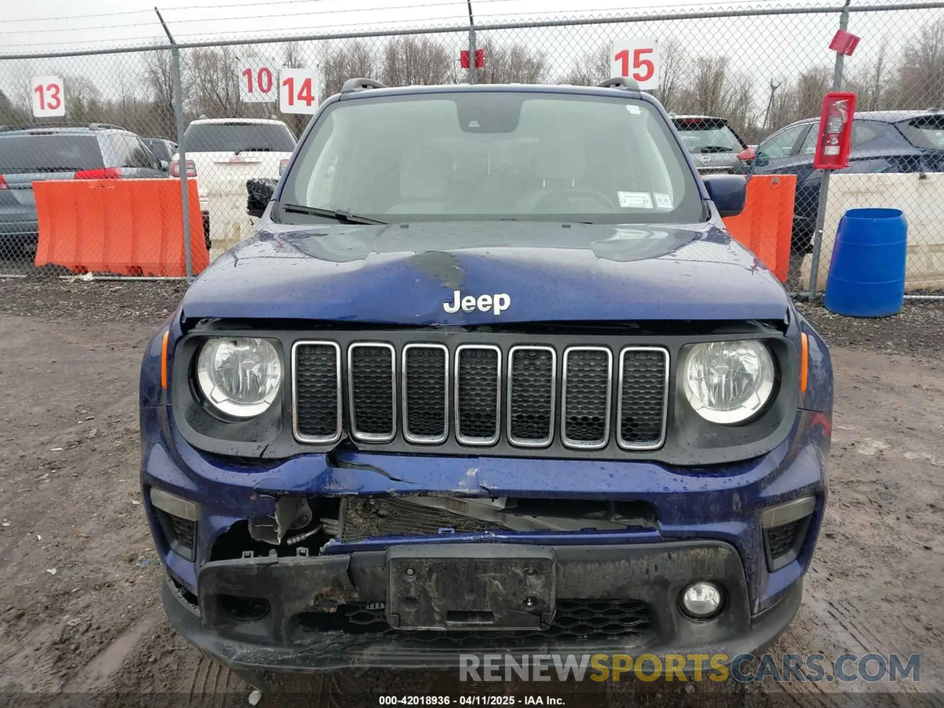 12 fotografías del automóvil dañado ZACNJDBB5MPN32608 JEEP RENEGADE 2021