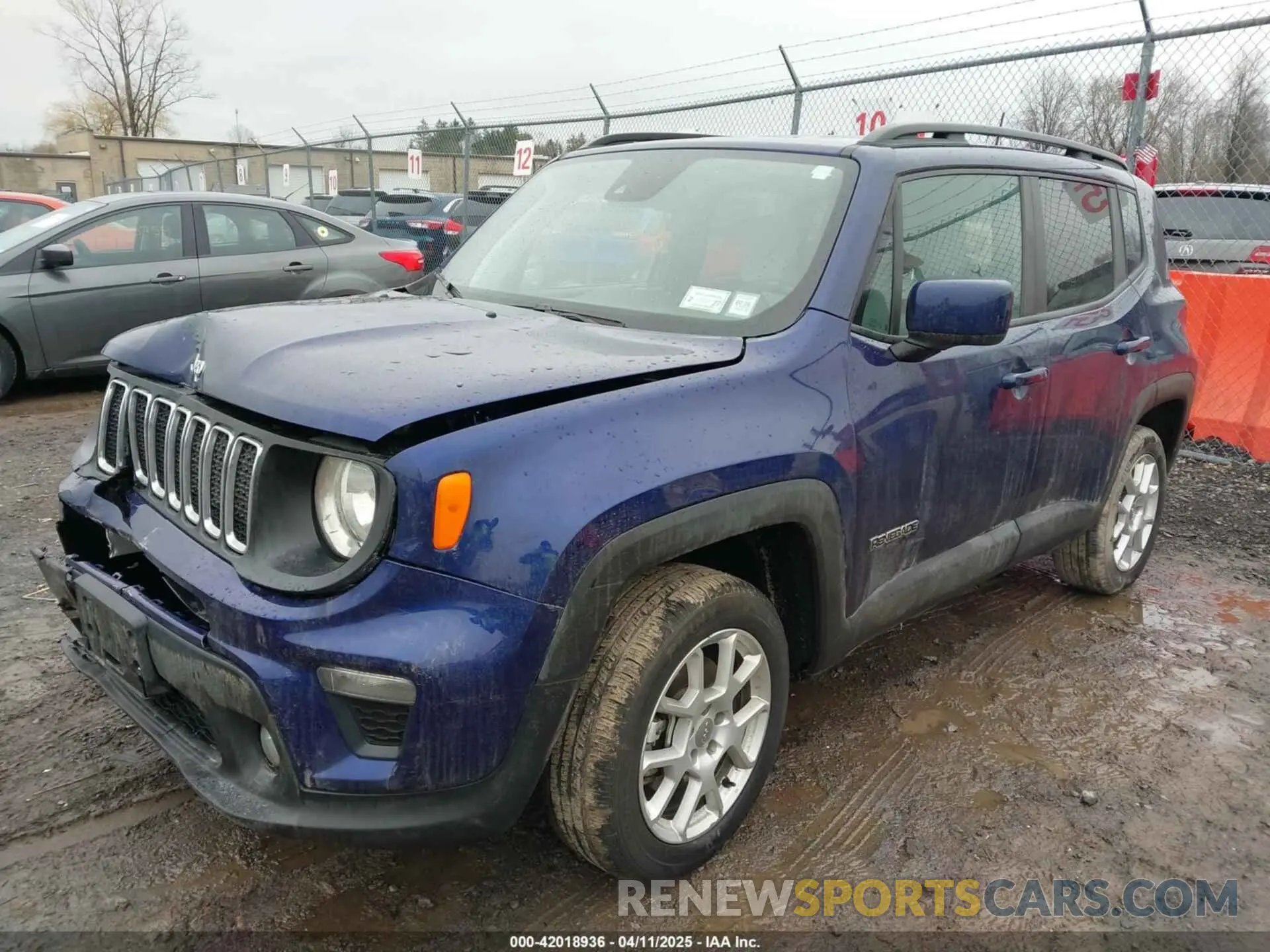 2 fotografías del automóvil dañado ZACNJDBB5MPN32608 JEEP RENEGADE 2021