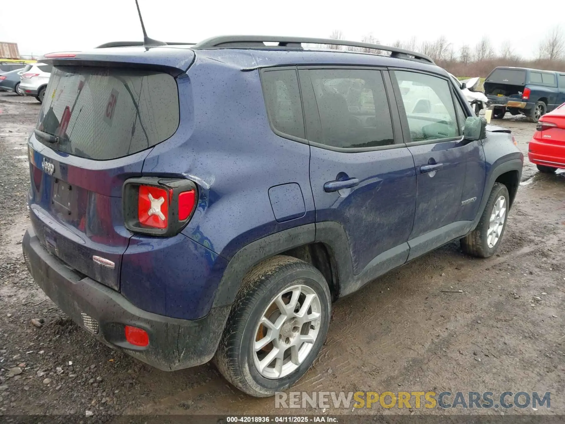4 fotografías del automóvil dañado ZACNJDBB5MPN32608 JEEP RENEGADE 2021