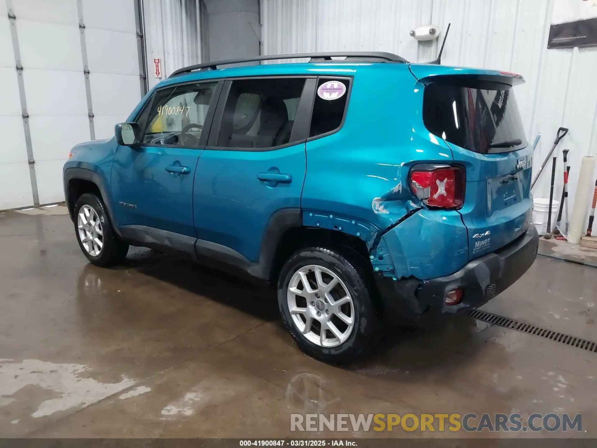 3 fotografías del automóvil dañado ZACNJDBB6MPM34798 JEEP RENEGADE 2021