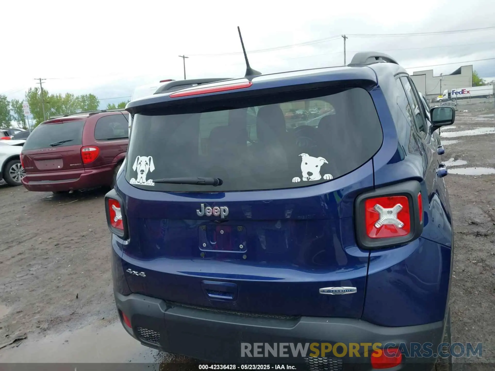 16 fotografías del automóvil dañado ZACNJDBB6MPN32519 JEEP RENEGADE 2021