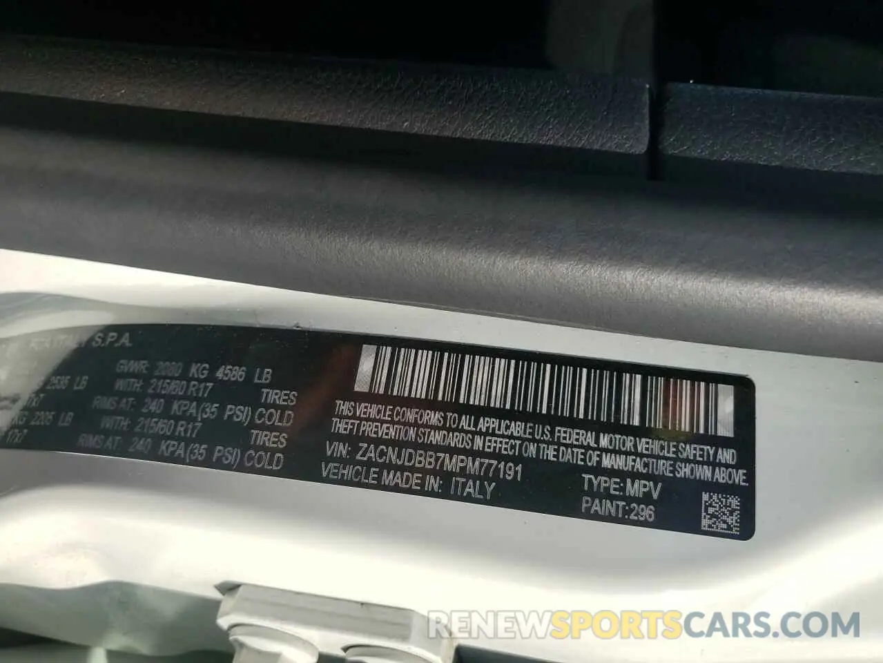 13 fotografías del automóvil dañado ZACNJDBB7MPM77191 JEEP RENEGADE 2021