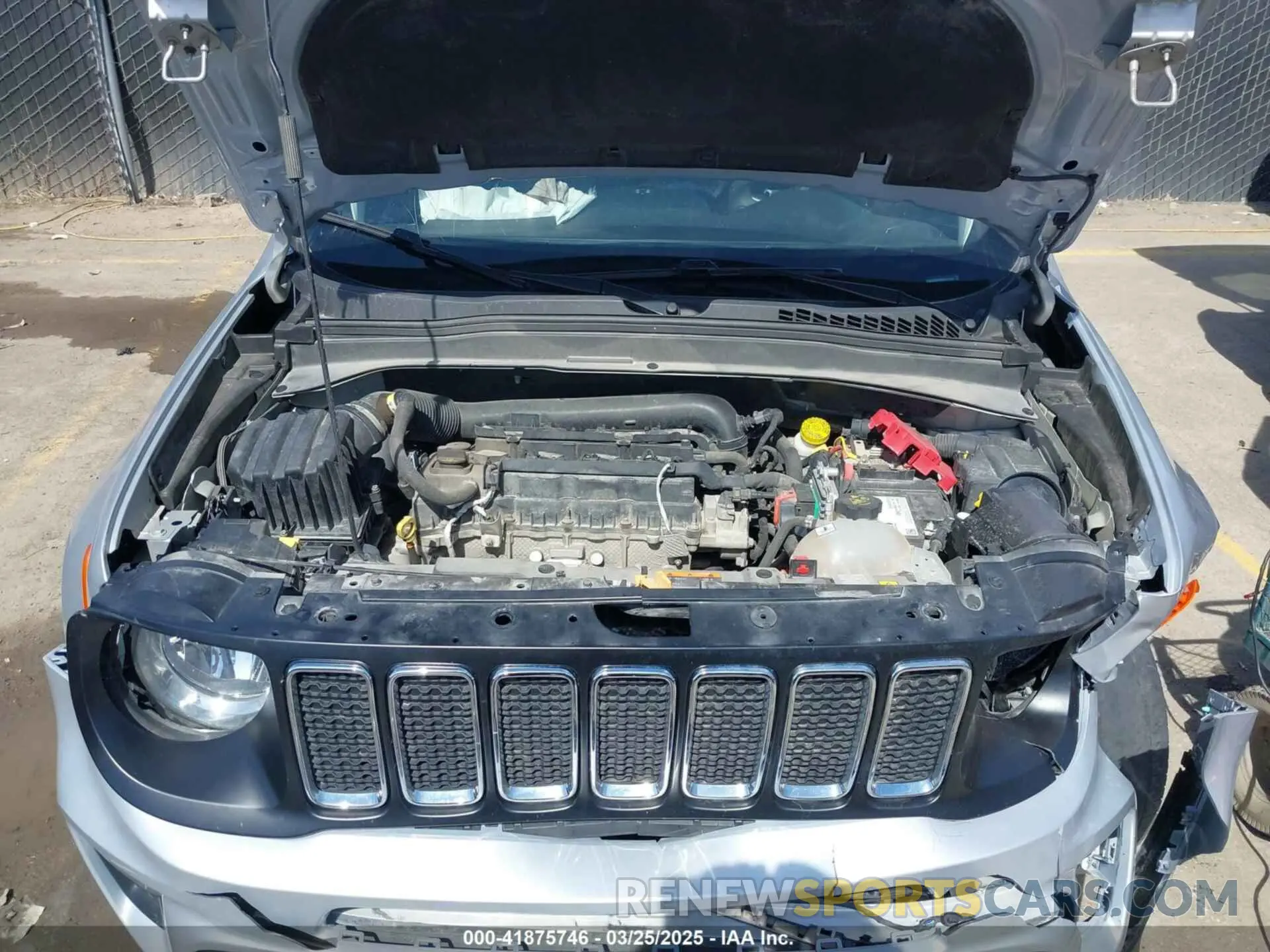 10 fotografías del automóvil dañado ZACNJDBB7MPN11100 JEEP RENEGADE 2021