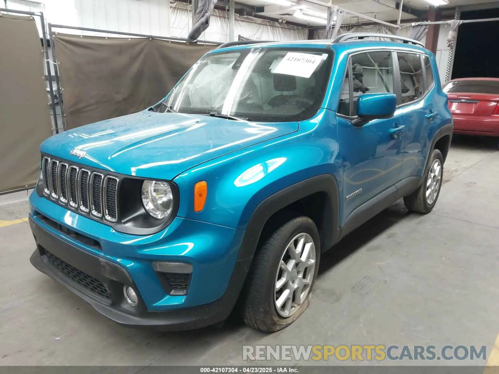 2 fotografías del automóvil dañado ZACNJDBB7MPN36630 JEEP RENEGADE 2021