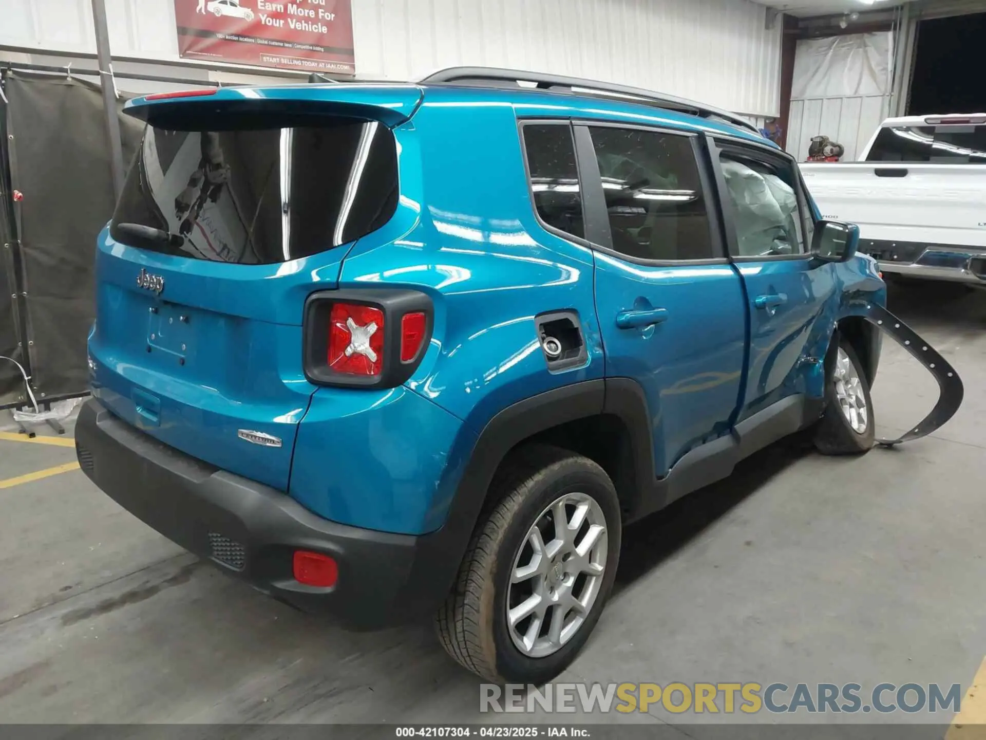 4 fotografías del automóvil dañado ZACNJDBB7MPN36630 JEEP RENEGADE 2021