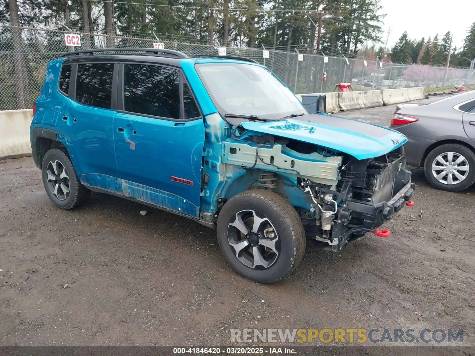 1 fotografías del automóvil dañado ZACNJDC15MPN30461 JEEP RENEGADE 2021