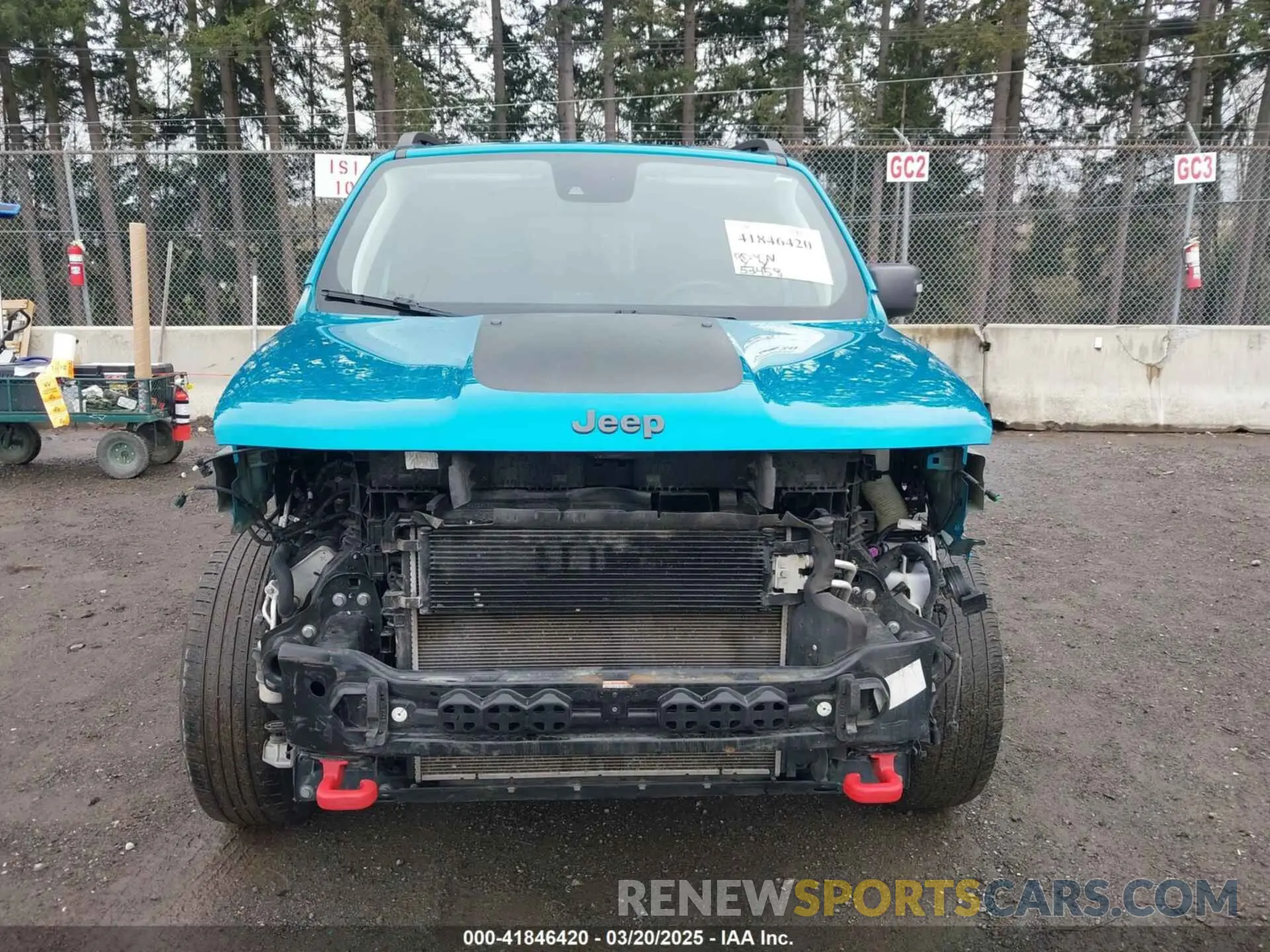13 fotografías del automóvil dañado ZACNJDC15MPN30461 JEEP RENEGADE 2021