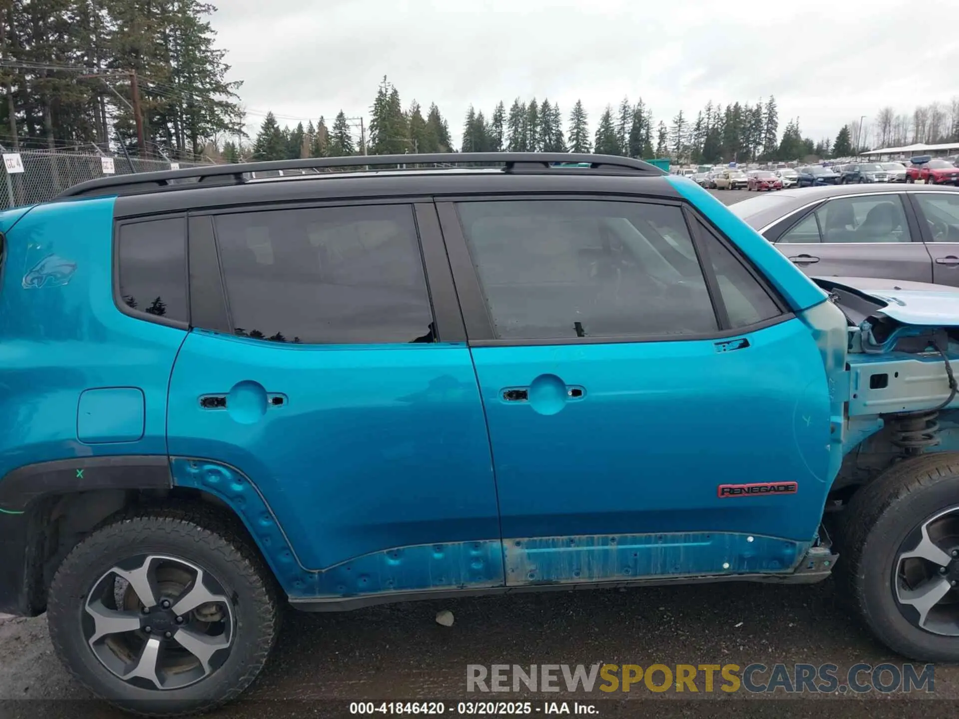 14 fotografías del automóvil dañado ZACNJDC15MPN30461 JEEP RENEGADE 2021