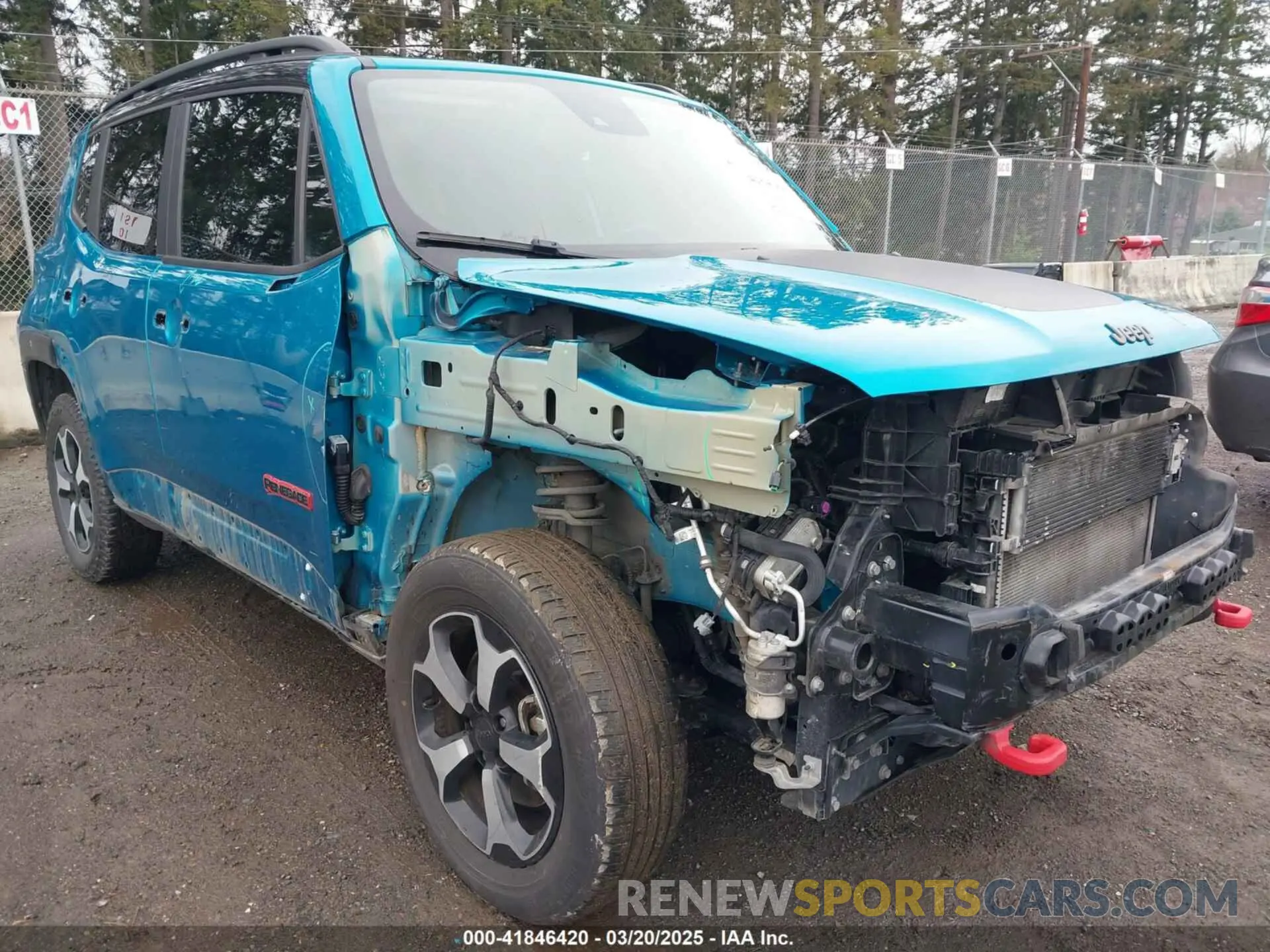 6 fotografías del automóvil dañado ZACNJDC15MPN30461 JEEP RENEGADE 2021