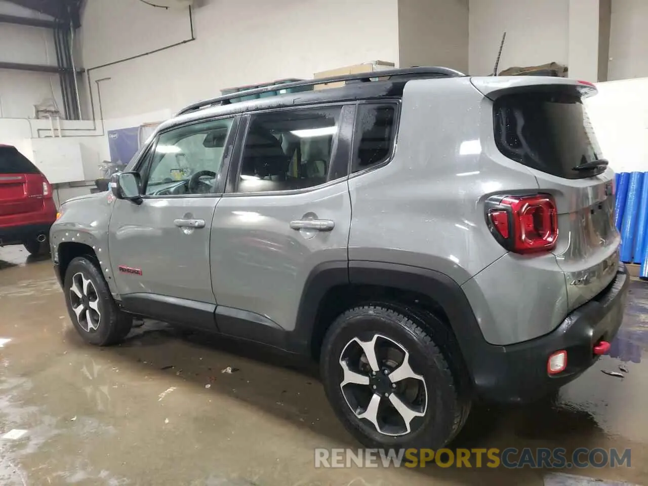 2 fotografías del automóvil dañado ZACNJDC18MPM29592 JEEP RENEGADE 2021