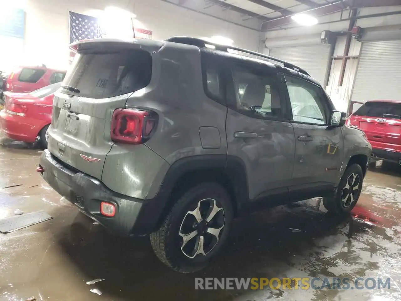 3 fotografías del automóvil dañado ZACNJDC18MPM29592 JEEP RENEGADE 2021