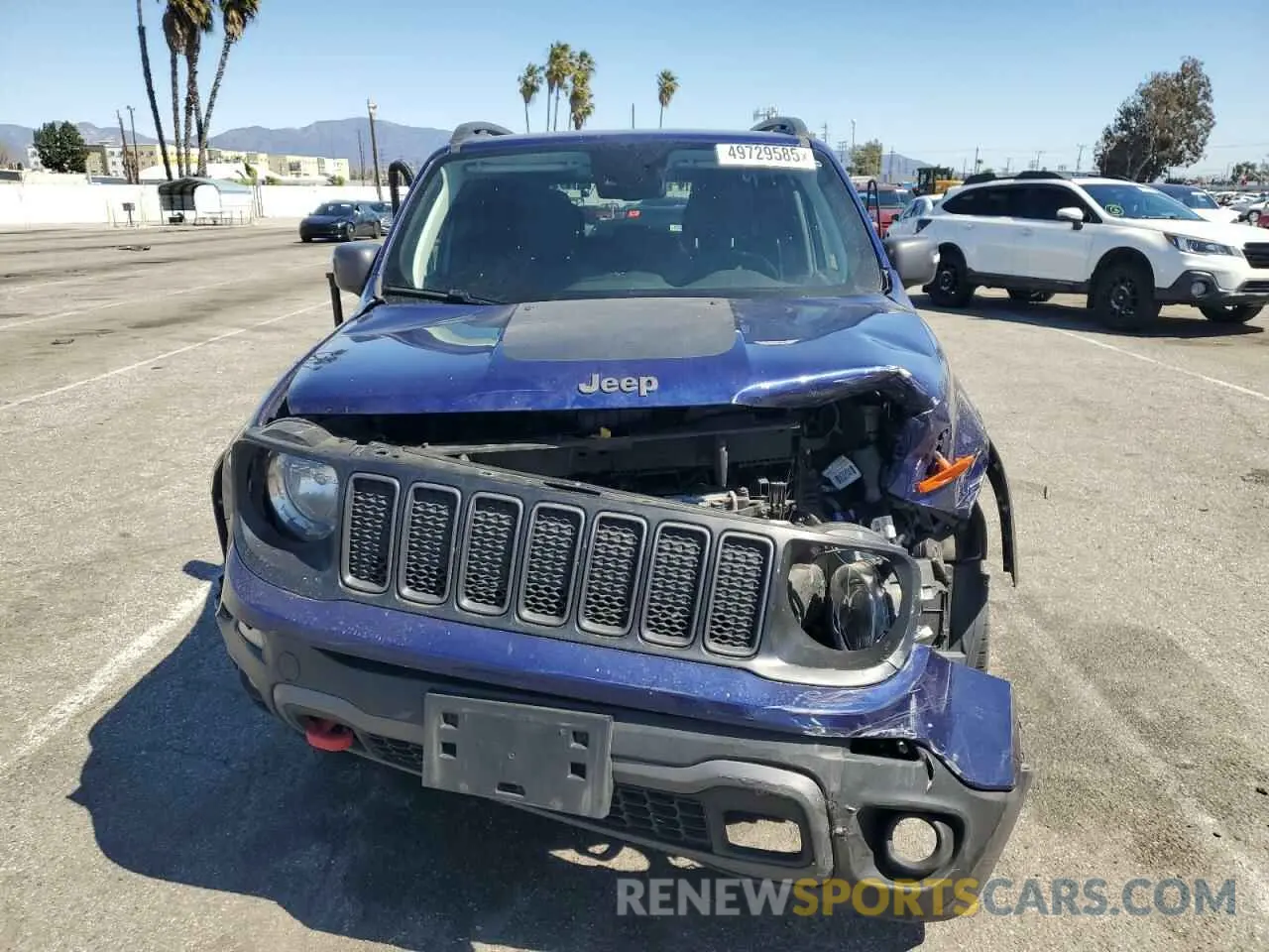 5 fotografías del automóvil dañado ZACNJDC18MPM69378 JEEP RENEGADE 2021