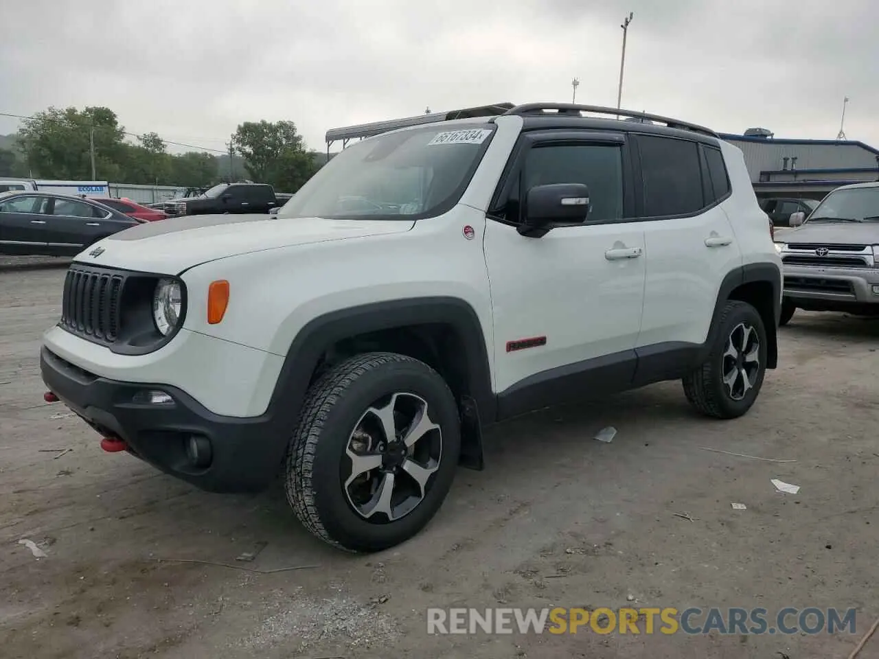 1 fotografías del automóvil dañado ZACNJDC19MPM30234 JEEP RENEGADE 2021