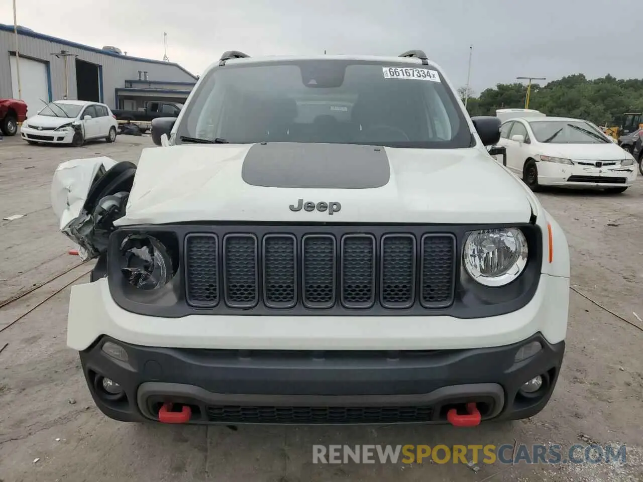5 fotografías del automóvil dañado ZACNJDC19MPM30234 JEEP RENEGADE 2021