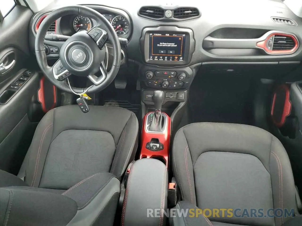 8 fotografías del automóvil dañado ZACNJDC19MPM30234 JEEP RENEGADE 2021