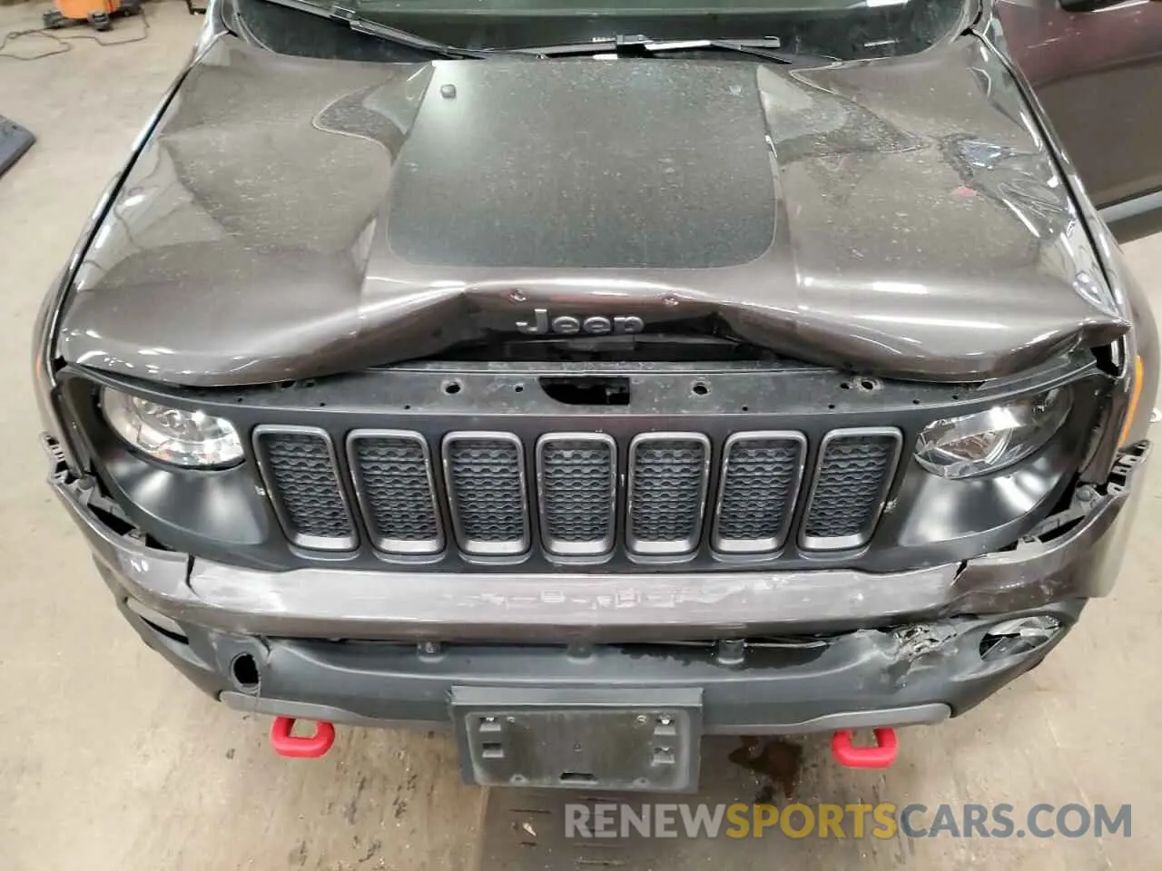 12 fotografías del automóvil dañado ZACNJDC1XMPM92810 JEEP RENEGADE 2021
