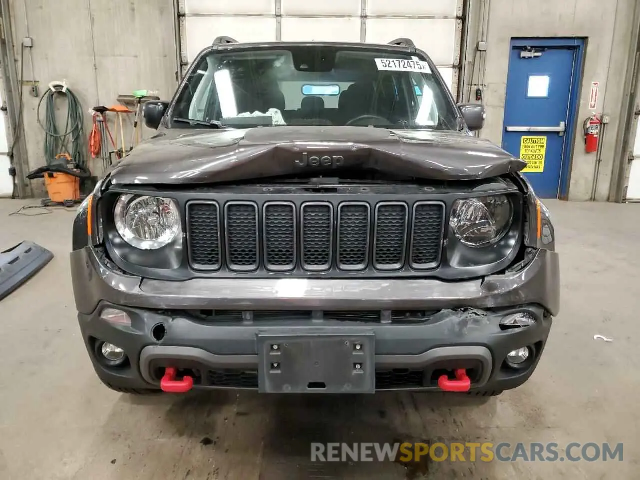 5 fotografías del automóvil dañado ZACNJDC1XMPM92810 JEEP RENEGADE 2021