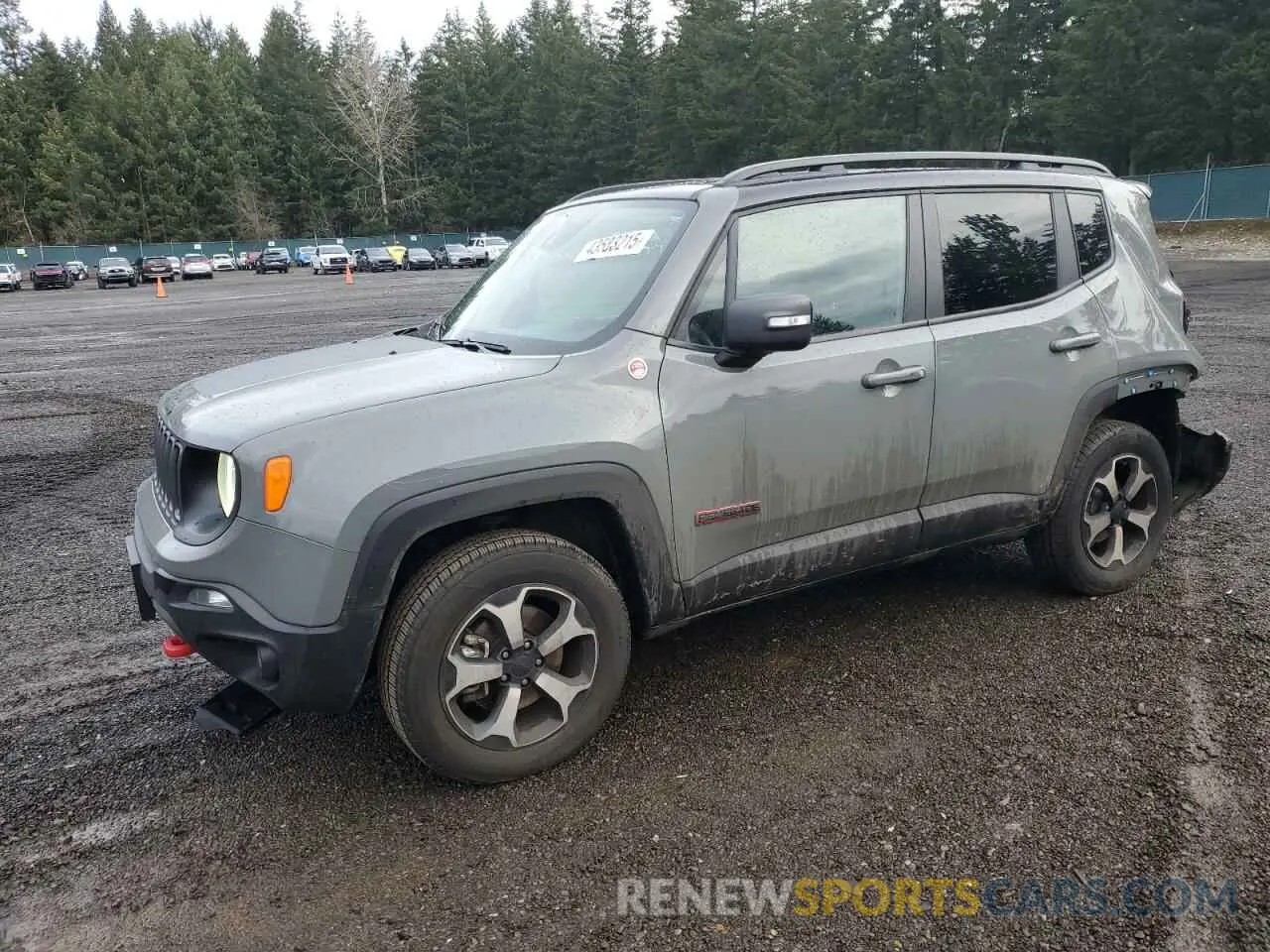 1 fotografías del automóvil dañado ZACNJDC1XMPN36725 JEEP RENEGADE 2021