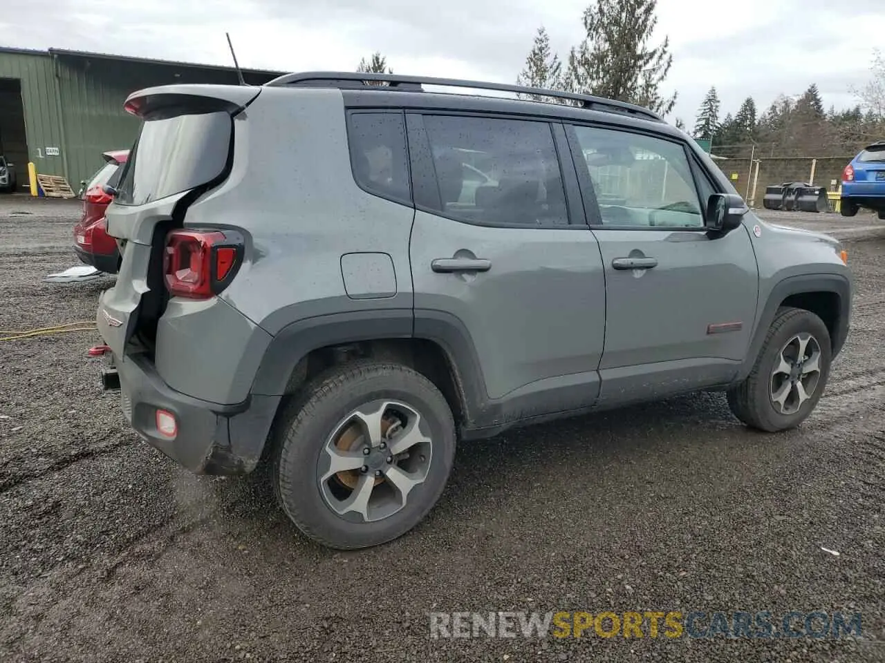 3 fotografías del automóvil dañado ZACNJDC1XMPN36725 JEEP RENEGADE 2021