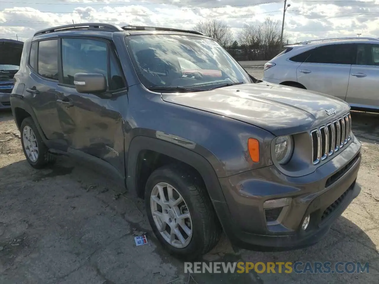 4 fotografías del automóvil dañado ZACNJDD14MPN32054 JEEP RENEGADE 2021