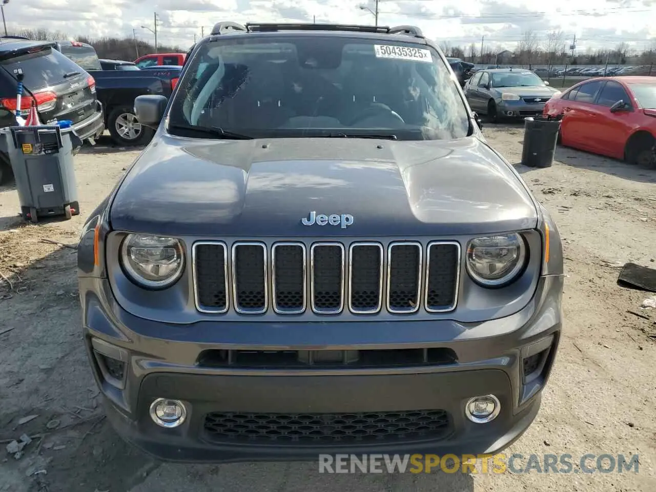 5 fotografías del automóvil dañado ZACNJDD14MPN32054 JEEP RENEGADE 2021