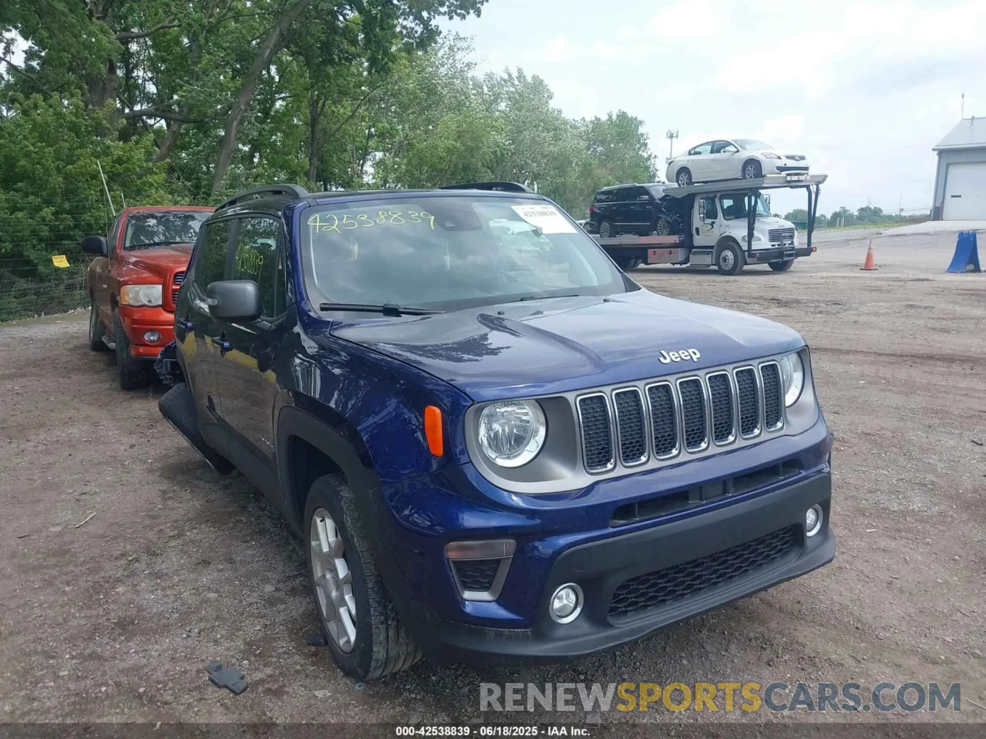 1 fotografías del automóvil dañado ZACNJDD15MPM09850 JEEP RENEGADE 2021