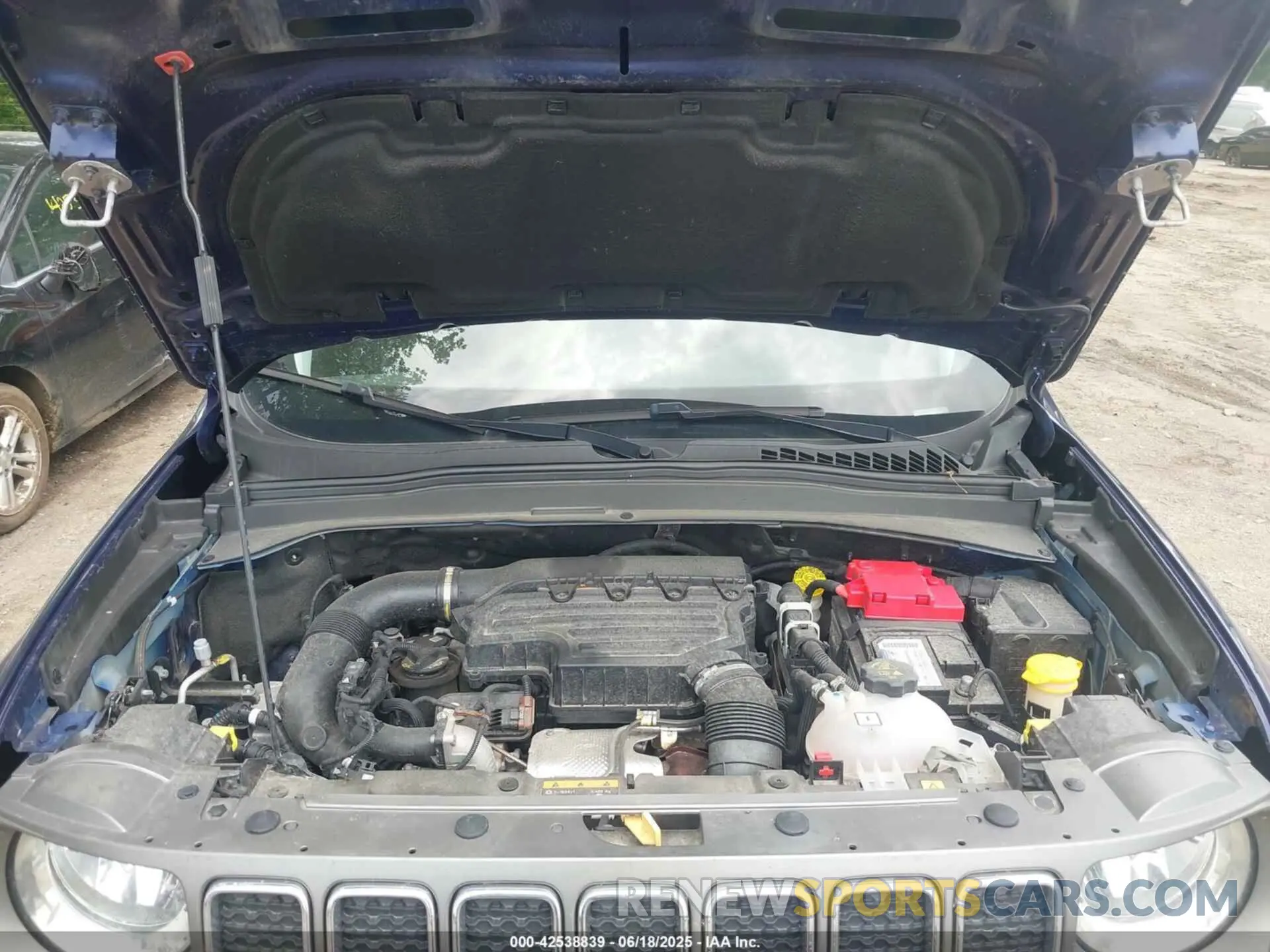 10 fotografías del automóvil dañado ZACNJDD15MPM09850 JEEP RENEGADE 2021