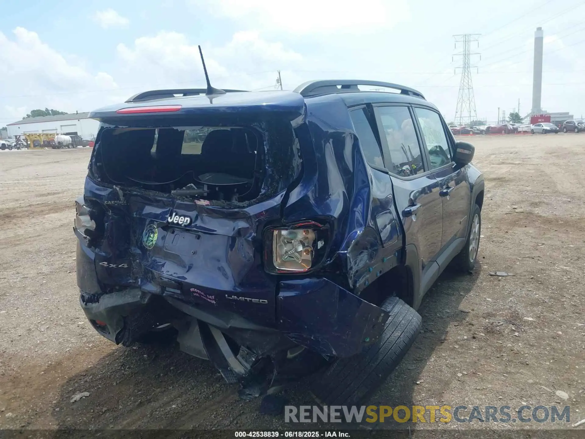 4 fotografías del automóvil dañado ZACNJDD15MPM09850 JEEP RENEGADE 2021