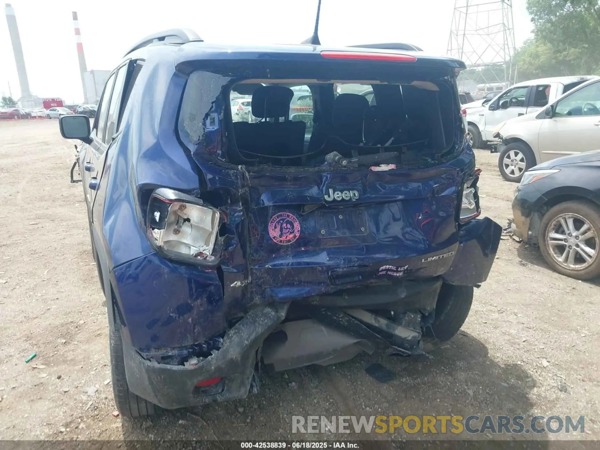 6 fotografías del automóvil dañado ZACNJDD15MPM09850 JEEP RENEGADE 2021