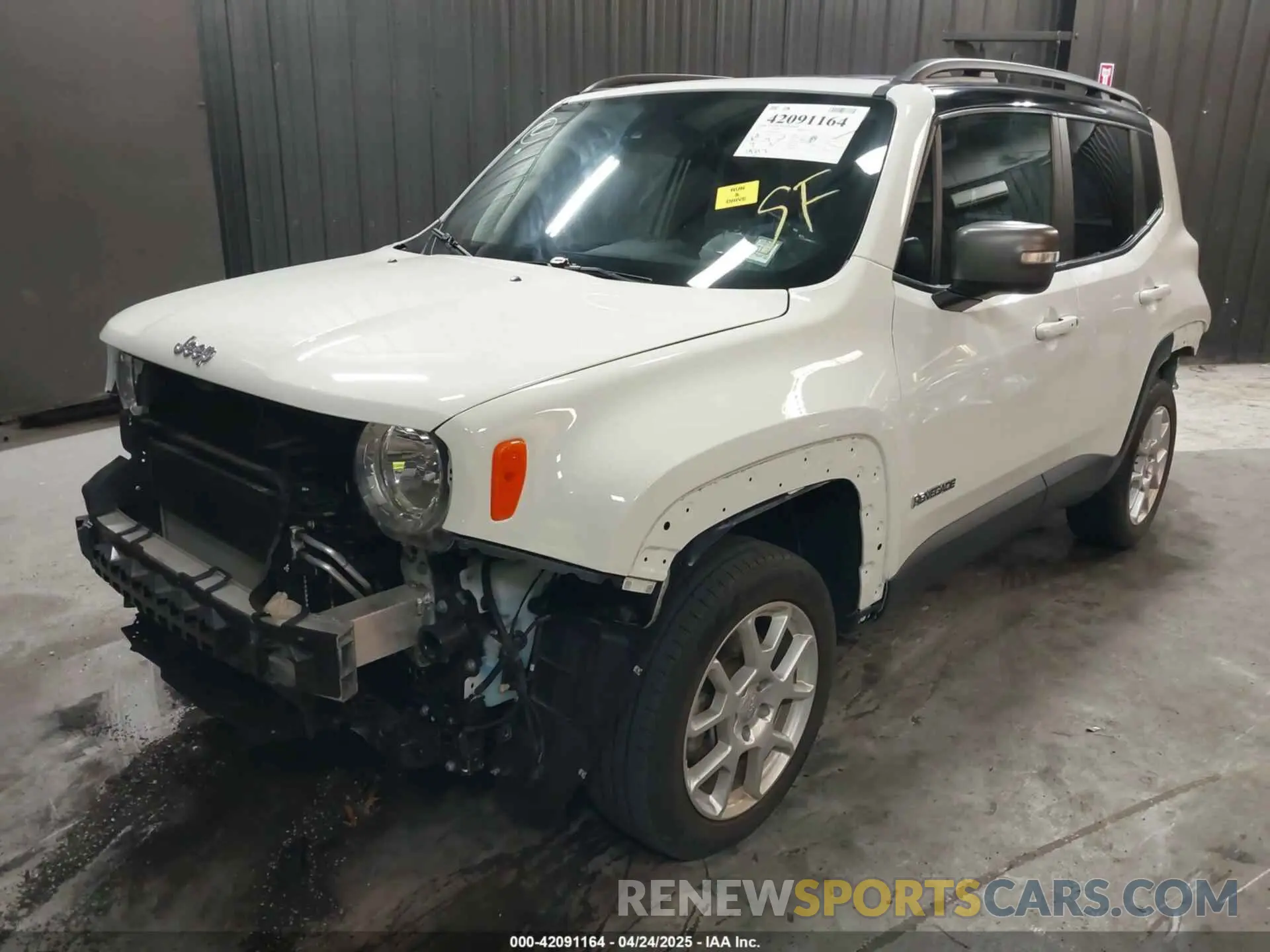 2 fotografías del automóvil dañado ZACNJDD19MPM23265 JEEP RENEGADE 2021