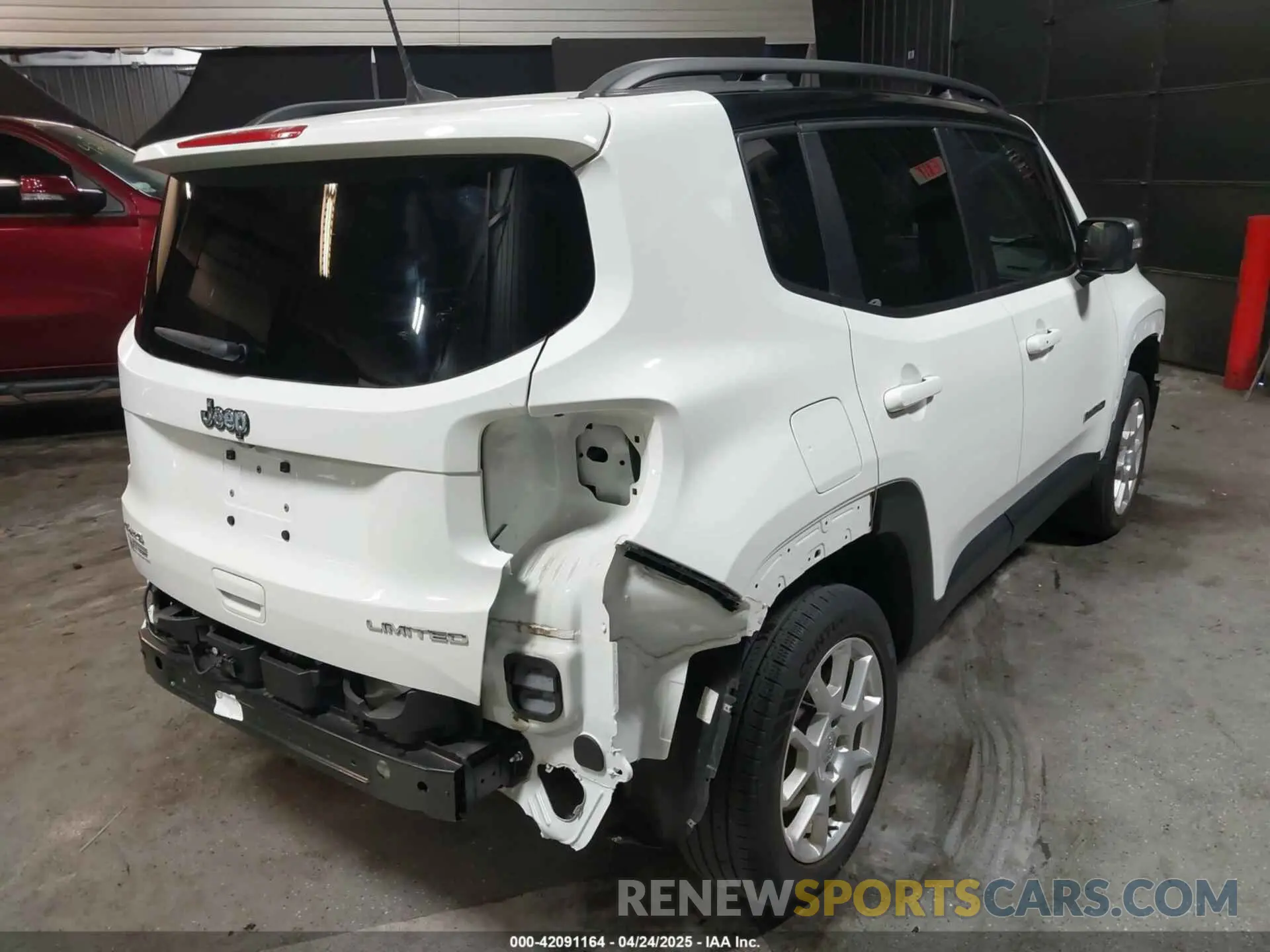 4 fotografías del automóvil dañado ZACNJDD19MPM23265 JEEP RENEGADE 2021