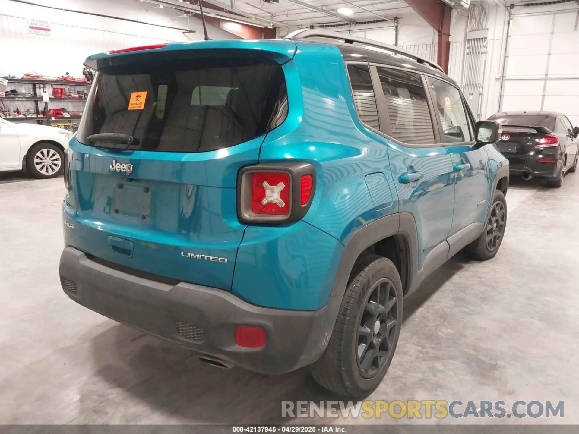 4 fotografías del automóvil dañado ZACNJDD1XMPM46036 JEEP RENEGADE 2021