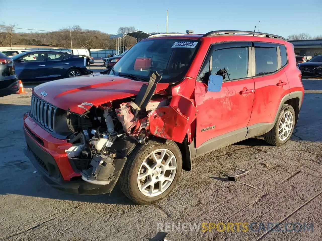 1 fotografías del automóvil dañado ZACNJDA11NPN61985 JEEP RENEGADE 2022