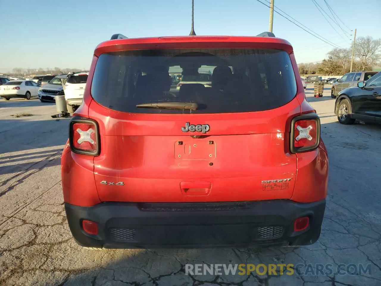 6 fotografías del automóvil dañado ZACNJDA11NPN61985 JEEP RENEGADE 2022
