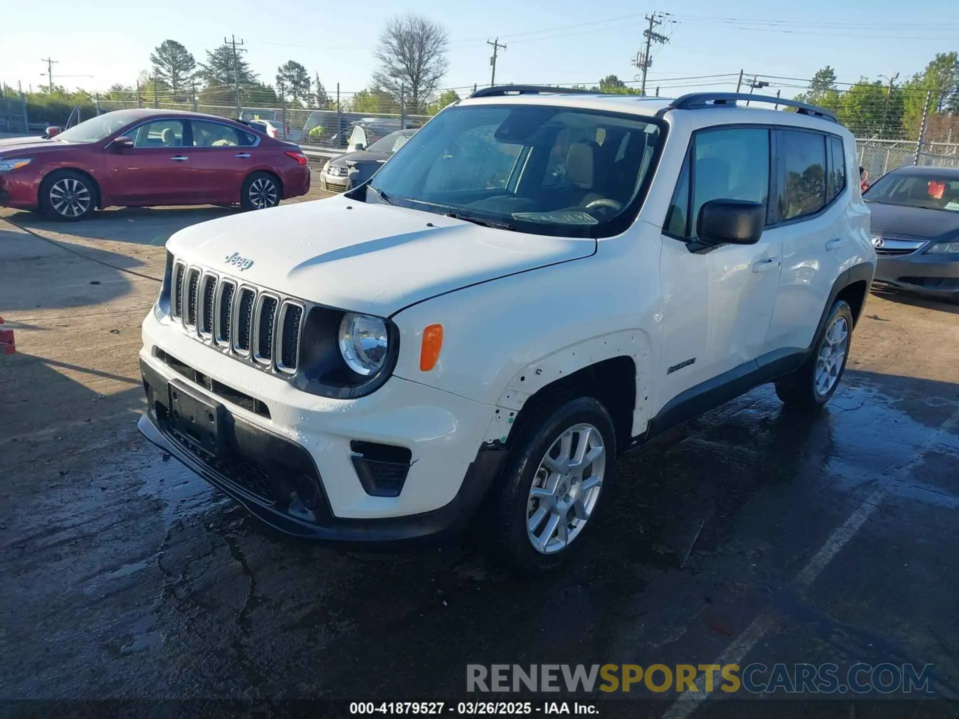 2 fotografías del automóvil dañado ZACNJDA13NPN46548 JEEP RENEGADE 2022