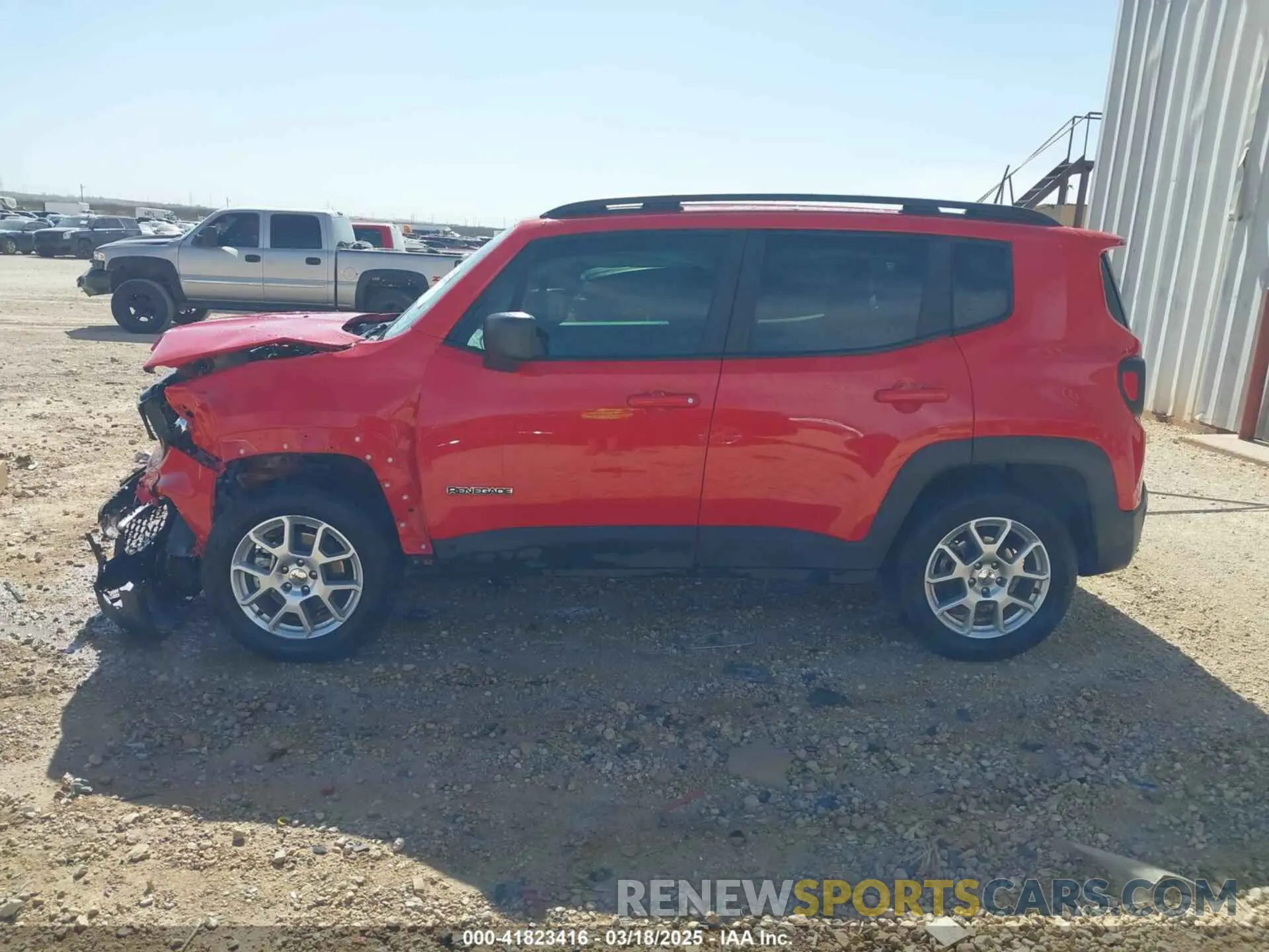 14 fotografías del automóvil dañado ZACNJDA19NPN47543 JEEP RENEGADE 2022