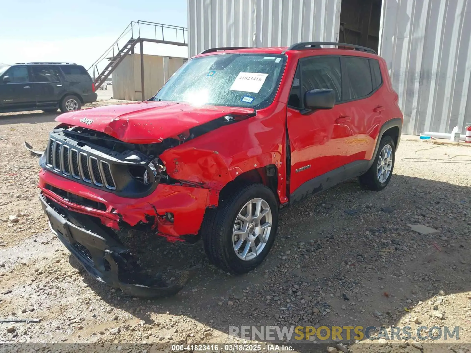 2 fotografías del automóvil dañado ZACNJDA19NPN47543 JEEP RENEGADE 2022