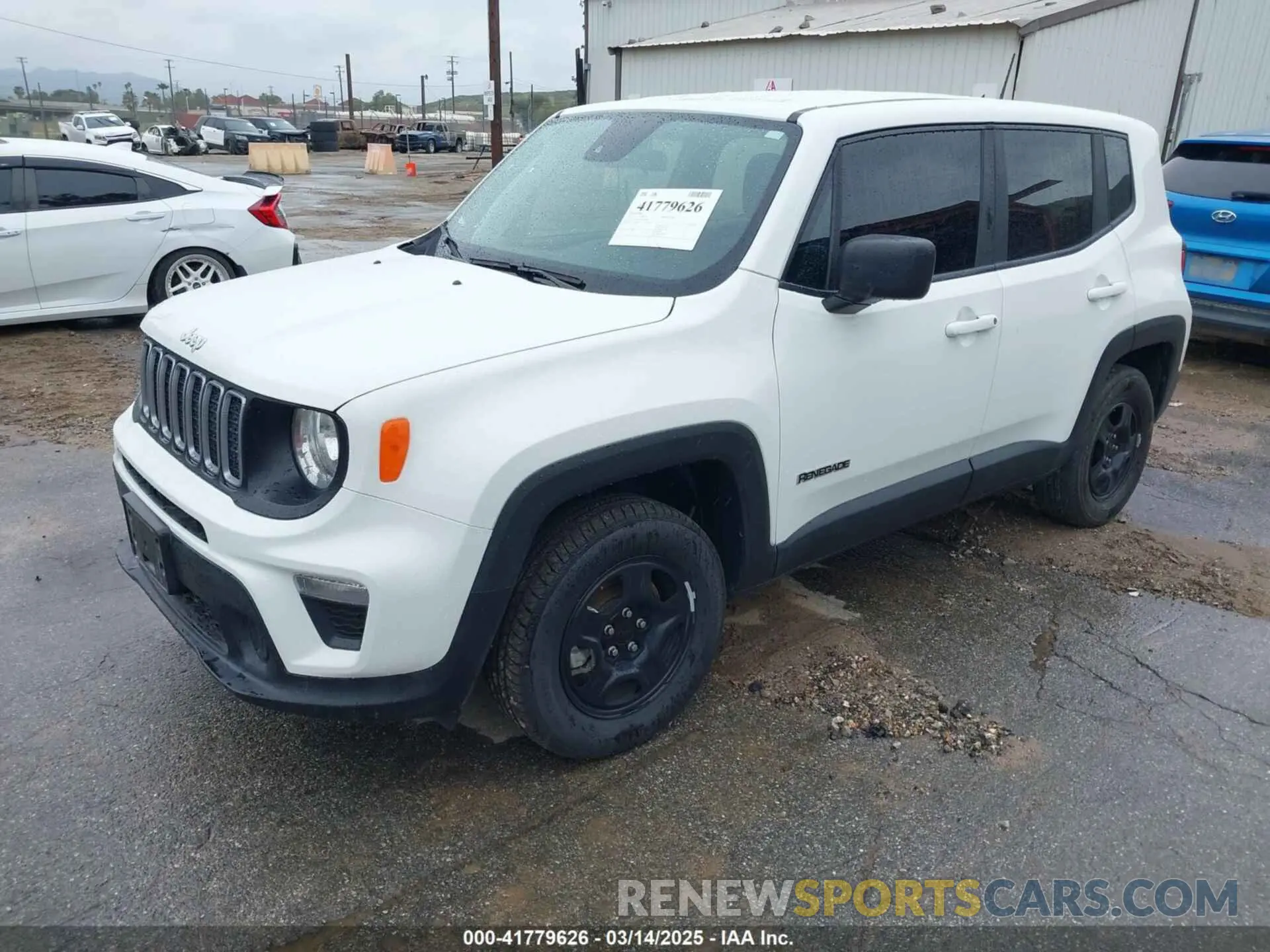 2 fotografías del automóvil dañado ZACNJDA1XNPN56686 JEEP RENEGADE 2022