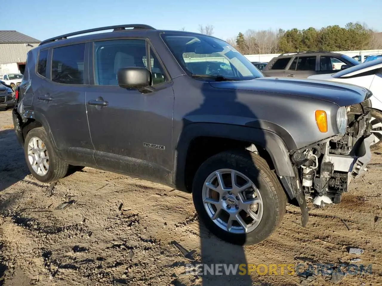 4 fotografías del automóvil dañado ZACNJDB11NPN77618 JEEP RENEGADE 2022