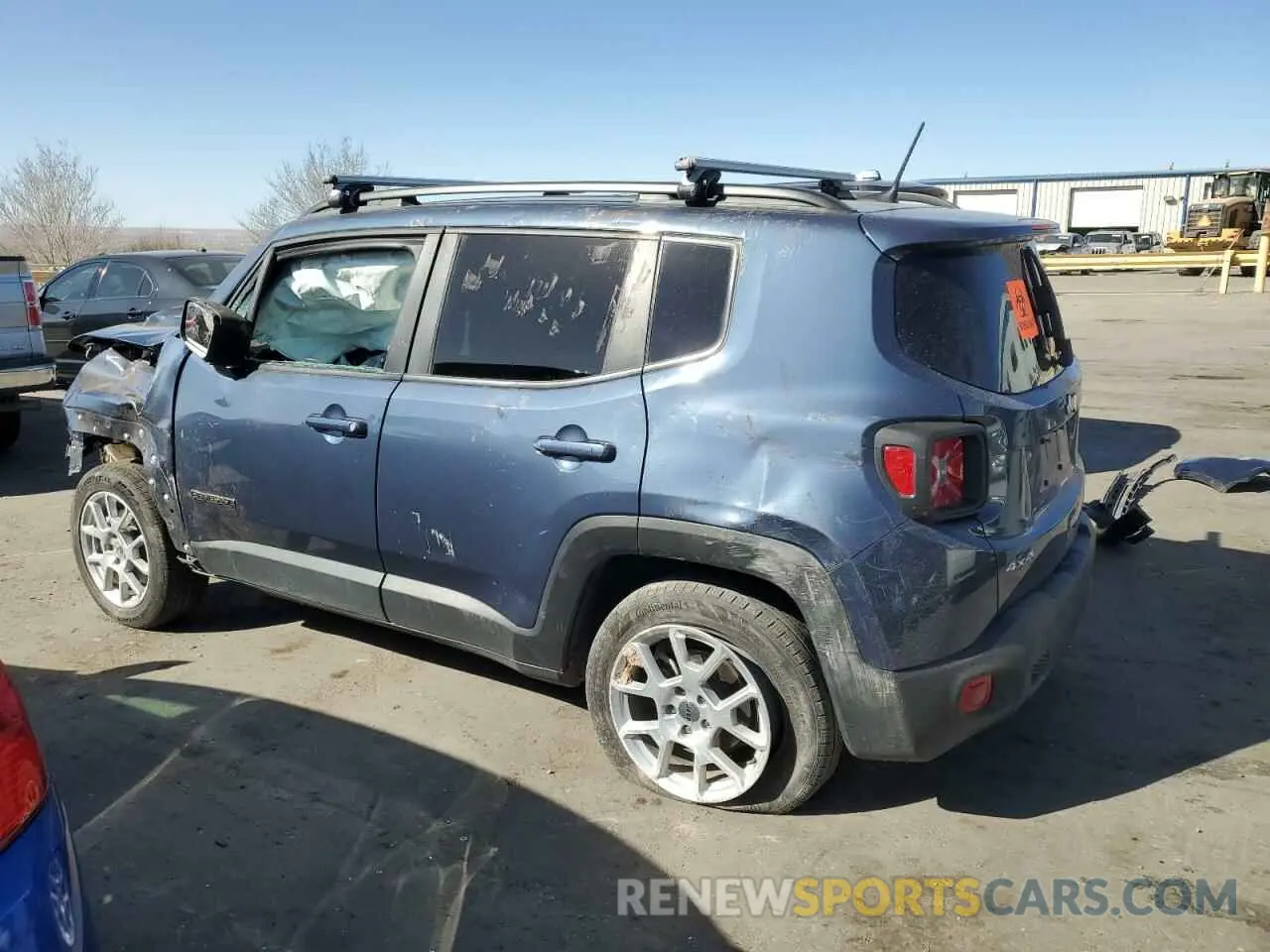 2 fotografías del automóvil dañado ZACNJDB12NPN72878 JEEP RENEGADE 2022