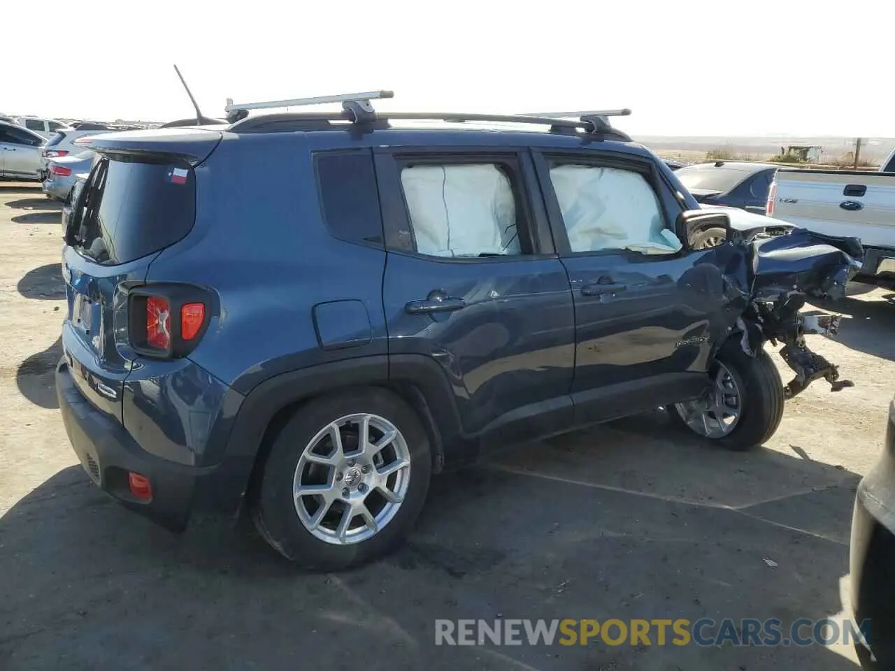 3 fotografías del automóvil dañado ZACNJDB12NPN72878 JEEP RENEGADE 2022