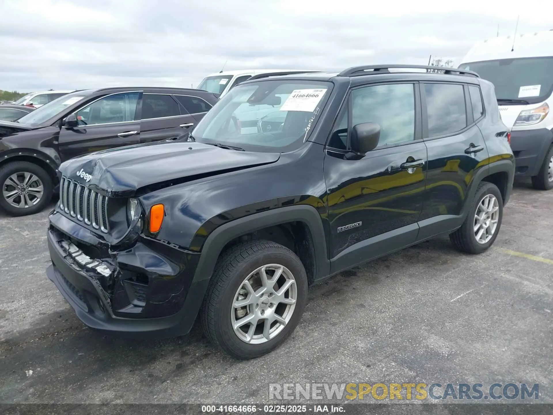 2 fotografías del automóvil dañado ZACNJDB14NPN83204 JEEP RENEGADE 2022