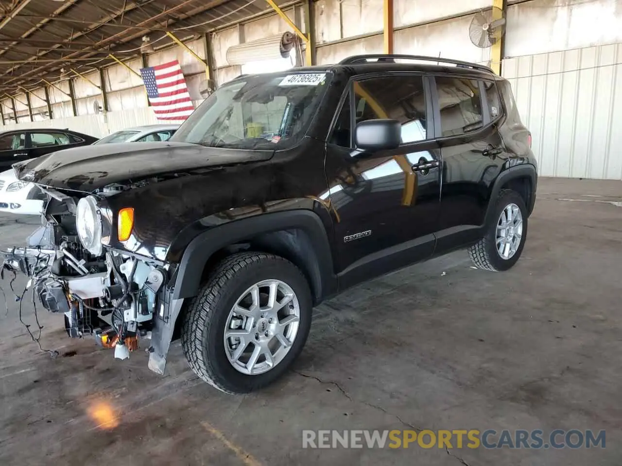 1 fotografías del automóvil dañado ZACNJDB15NPN60028 JEEP RENEGADE 2022