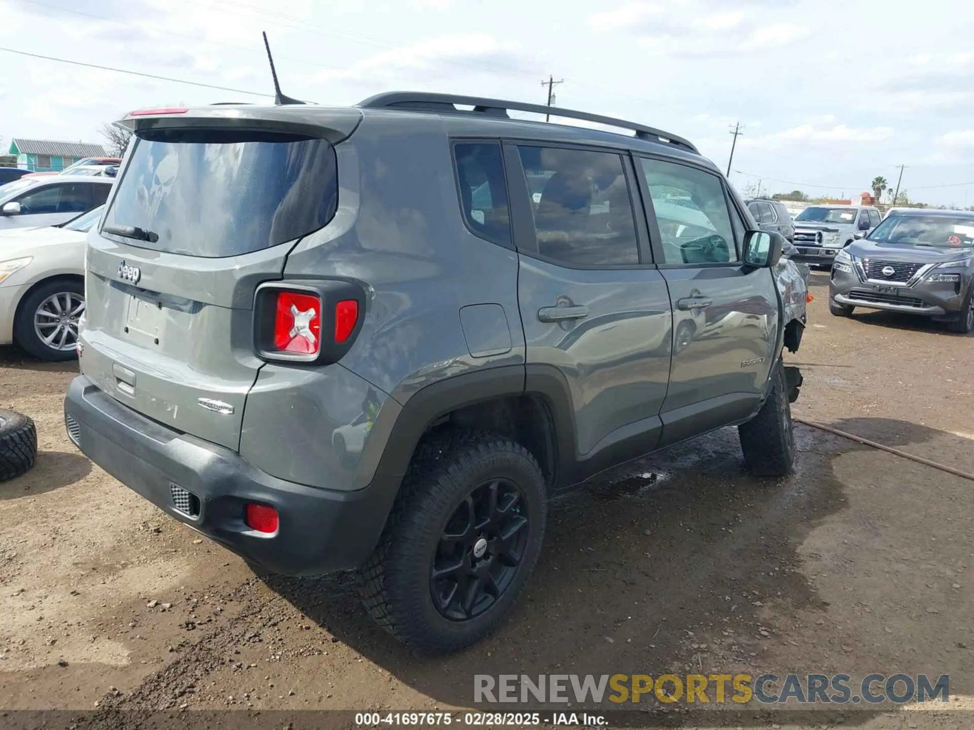 4 fotografías del automóvil dañado ZACNJDB17NPN48608 JEEP RENEGADE 2022