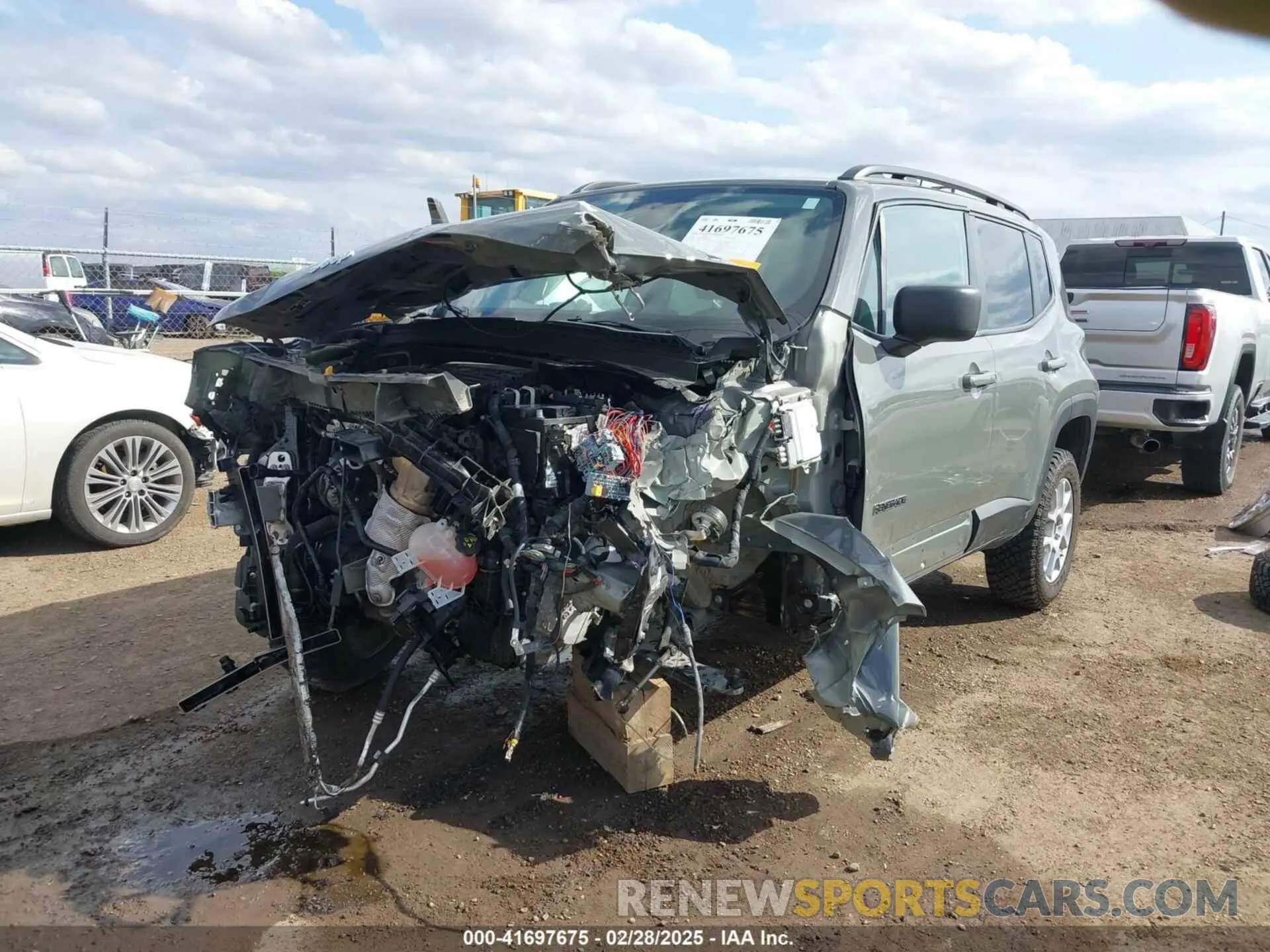 6 fotografías del automóvil dañado ZACNJDB17NPN48608 JEEP RENEGADE 2022