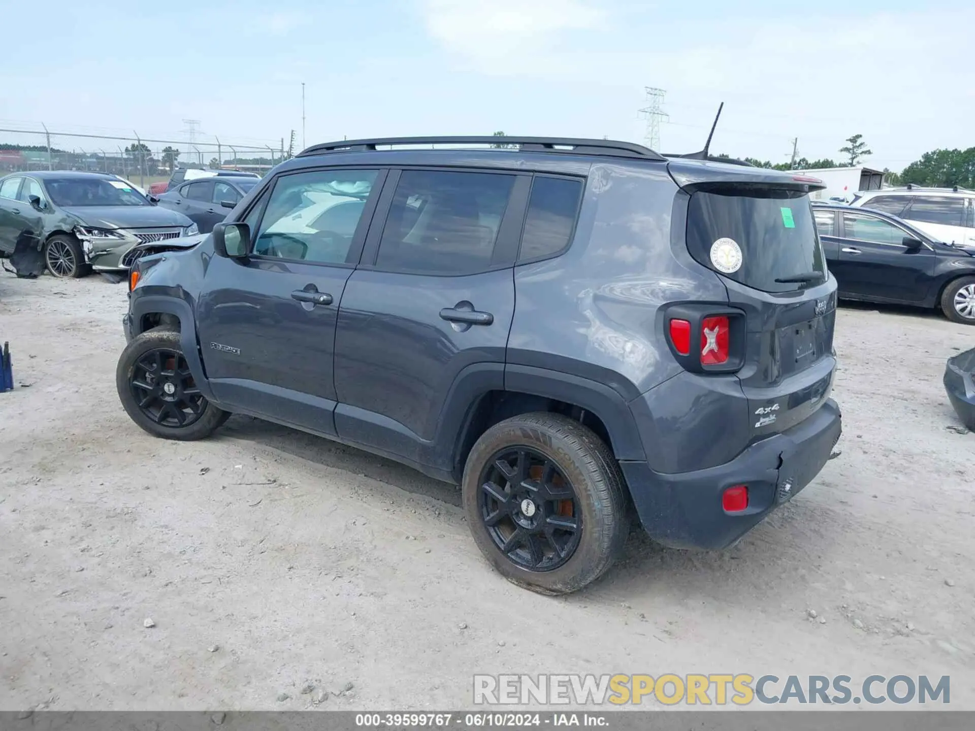 3 fotografías del automóvil dañado ZACNJDB17NPN61665 JEEP RENEGADE 2022