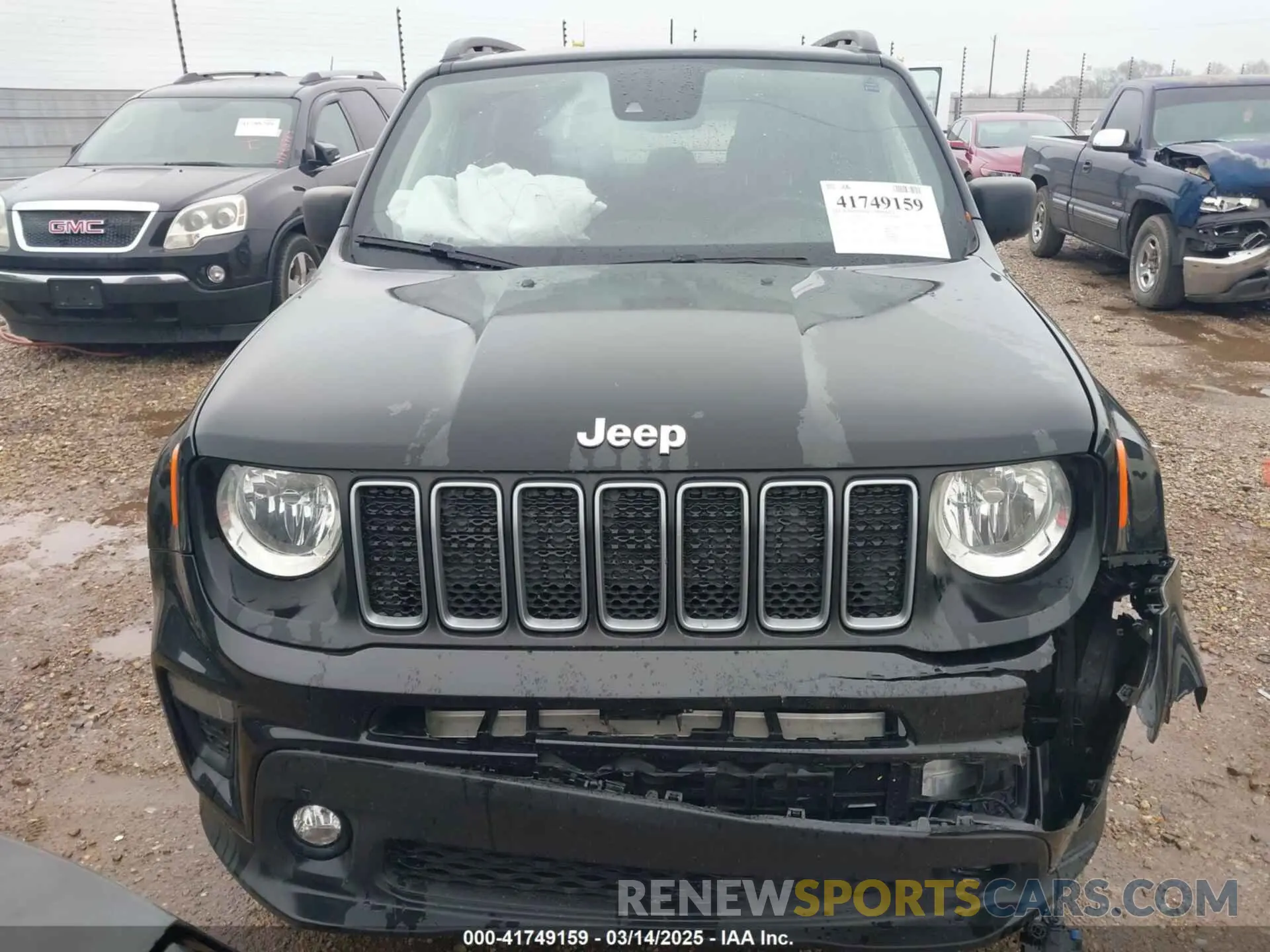 12 fotografías del automóvil dañado ZACNJDB17NPN85853 JEEP RENEGADE 2022