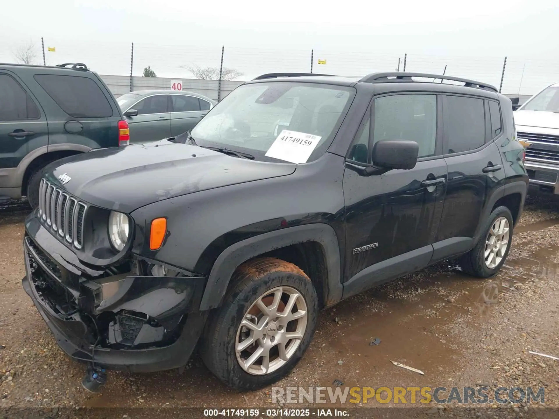 2 fotografías del automóvil dañado ZACNJDB17NPN85853 JEEP RENEGADE 2022