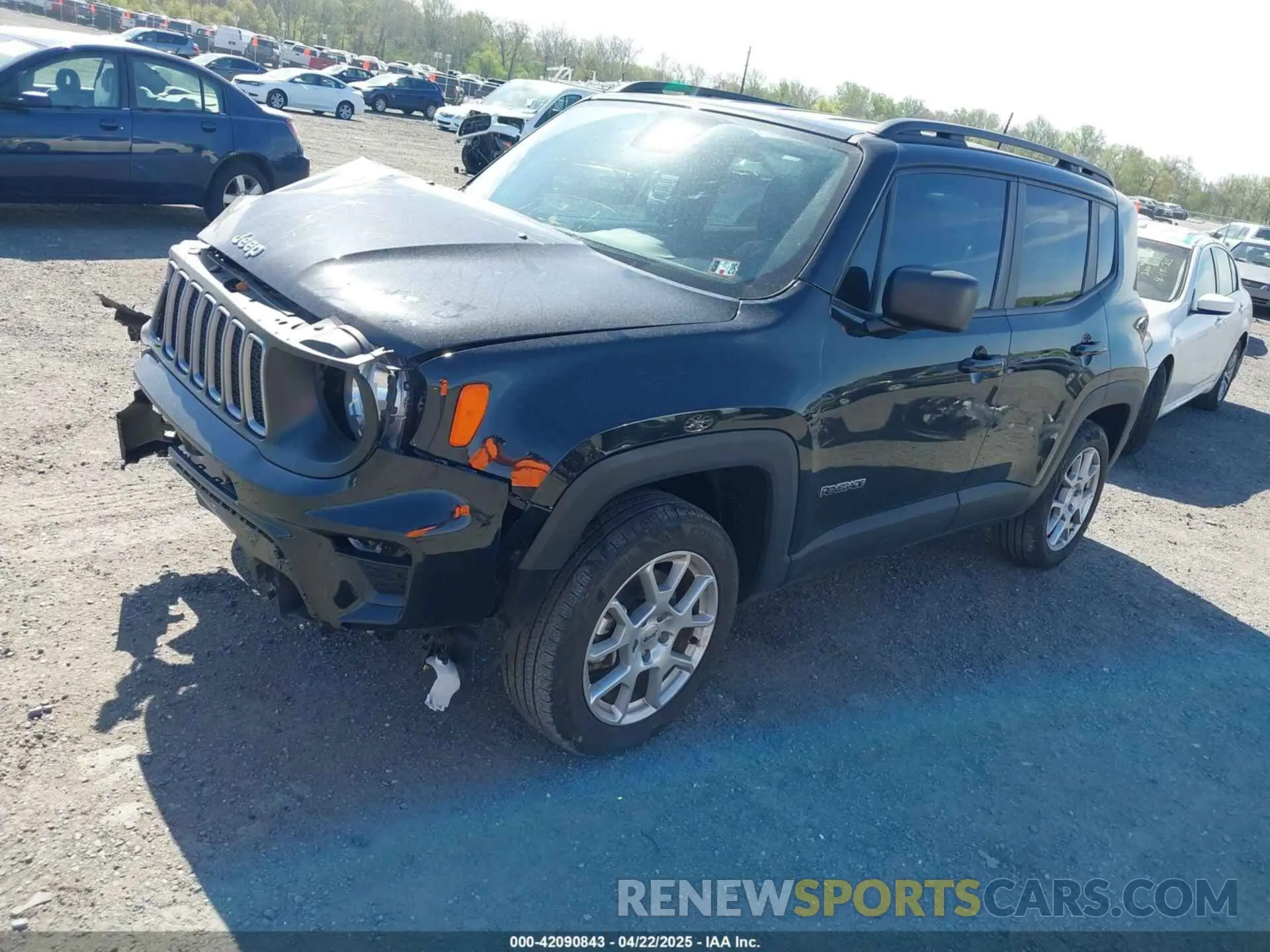 2 fotografías del automóvil dañado ZACNJDB19NPN80668 JEEP RENEGADE 2022