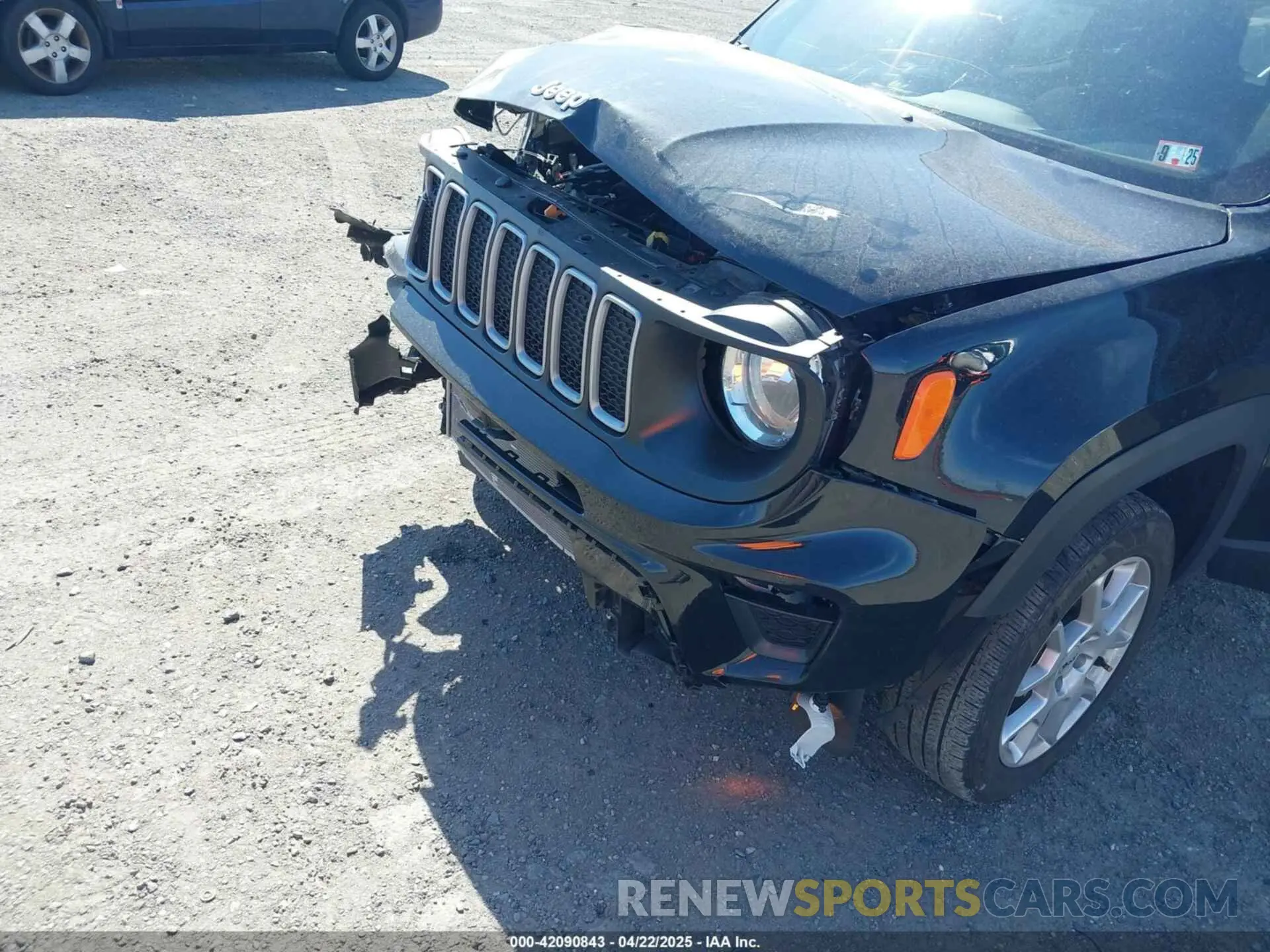 6 fotografías del automóvil dañado ZACNJDB19NPN80668 JEEP RENEGADE 2022